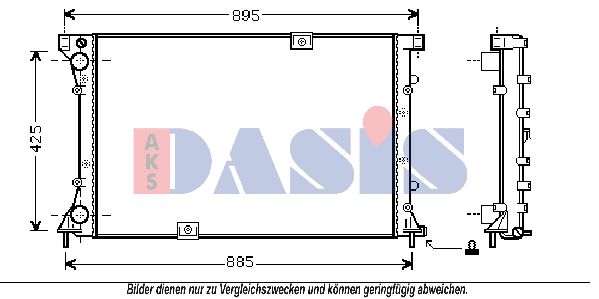 AKS DASIS Radiators, Motora dzesēšanas sistēma 150054N